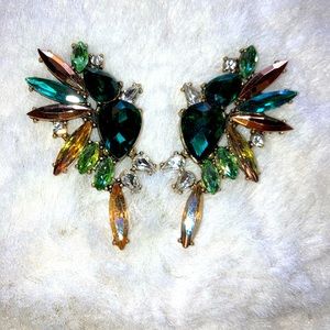 Emerald Gold Earrings